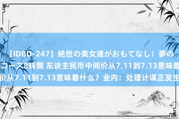 【IDBD-247】絶世の美女達がおもてなし！夢の桃源郷 IP風俗街 VIPコース8時間 东谈主民币中间价从7.11到7.13意味着什么？业内：处理计谋正发生变化