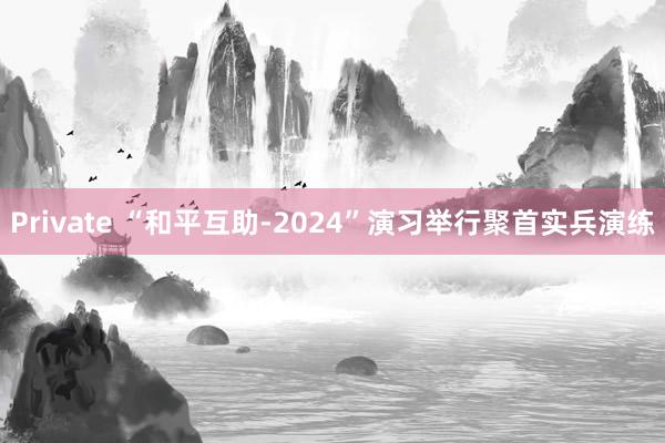 Private “和平互助-2024”演习举行聚首实兵演练