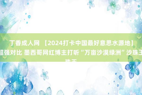 丁香成人网 【2024打卡中国最好意思水源地】超强对比 墨西哥网红博主打听“万亩沙漠绿洲”沙珠玉