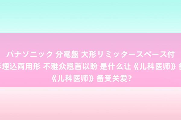 パナソニック 分電盤 大形リミッタースペース付 露出・半埋込両用形 不雅众翘首以盼 是什么让《儿科医师》备受关爱？